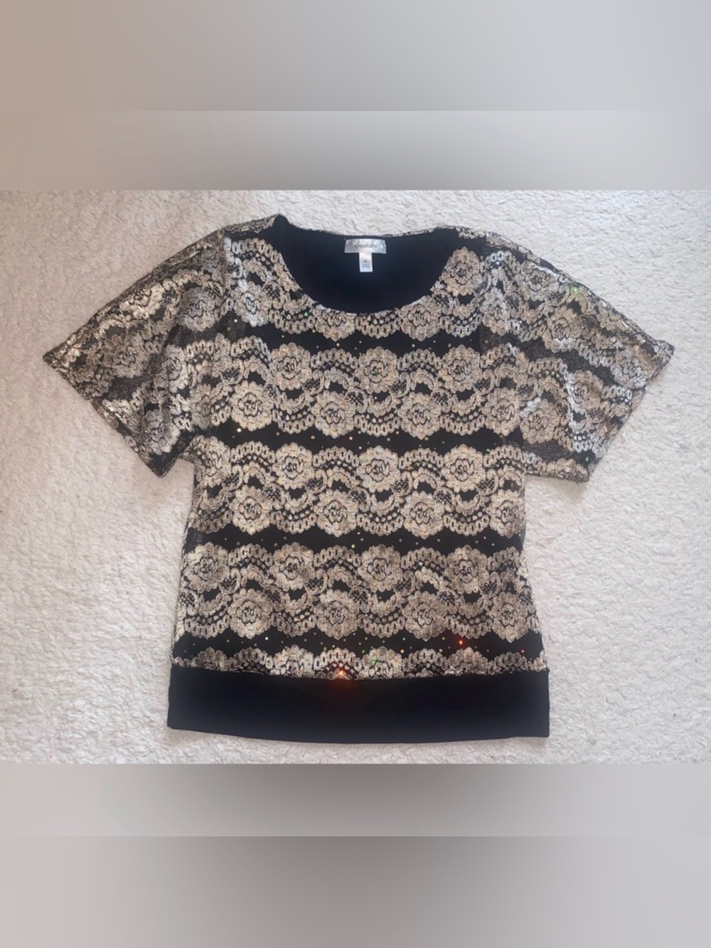 Y2K dressbarn lace top